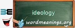 WordMeaning blackboard for ideology